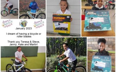 To have a bicycle or rollerblades