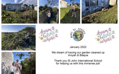 To have our garden cleaned up