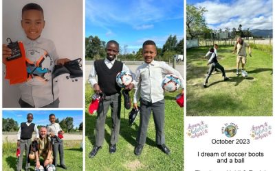 Soccer boots and ball