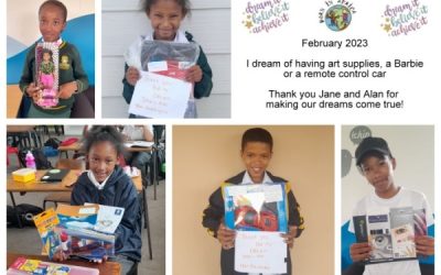 To have art supplies, a toy car or Barbie