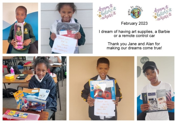 To have art supplies, a toy car or Barbie