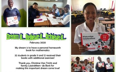 To have a mathematics homework book