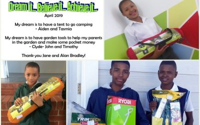 To have a tent or my own garden tools