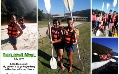 To go kayaking on the river with my friends