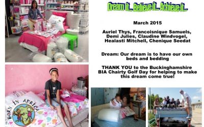 Our dream is to have our own beds and bedding