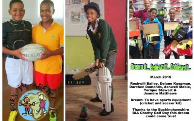 Our dream is to have sports equipment