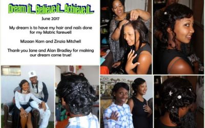 To have my hair and nails done for my matric farewell