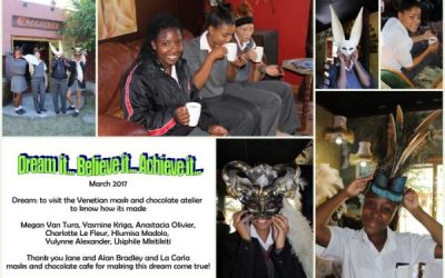 To visit the Venetian mask and chocolate cafe