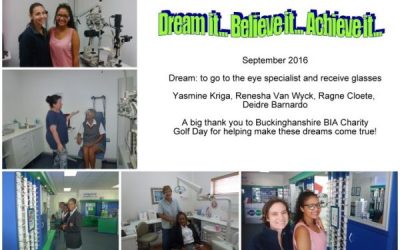 My dream is to go to the eye specialist and receive glasses