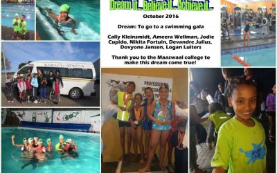 My dream is to go to a swimming gala