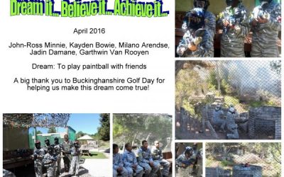 My Dream is to play paintball with my friends