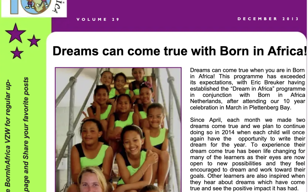 Newsletter December 2013